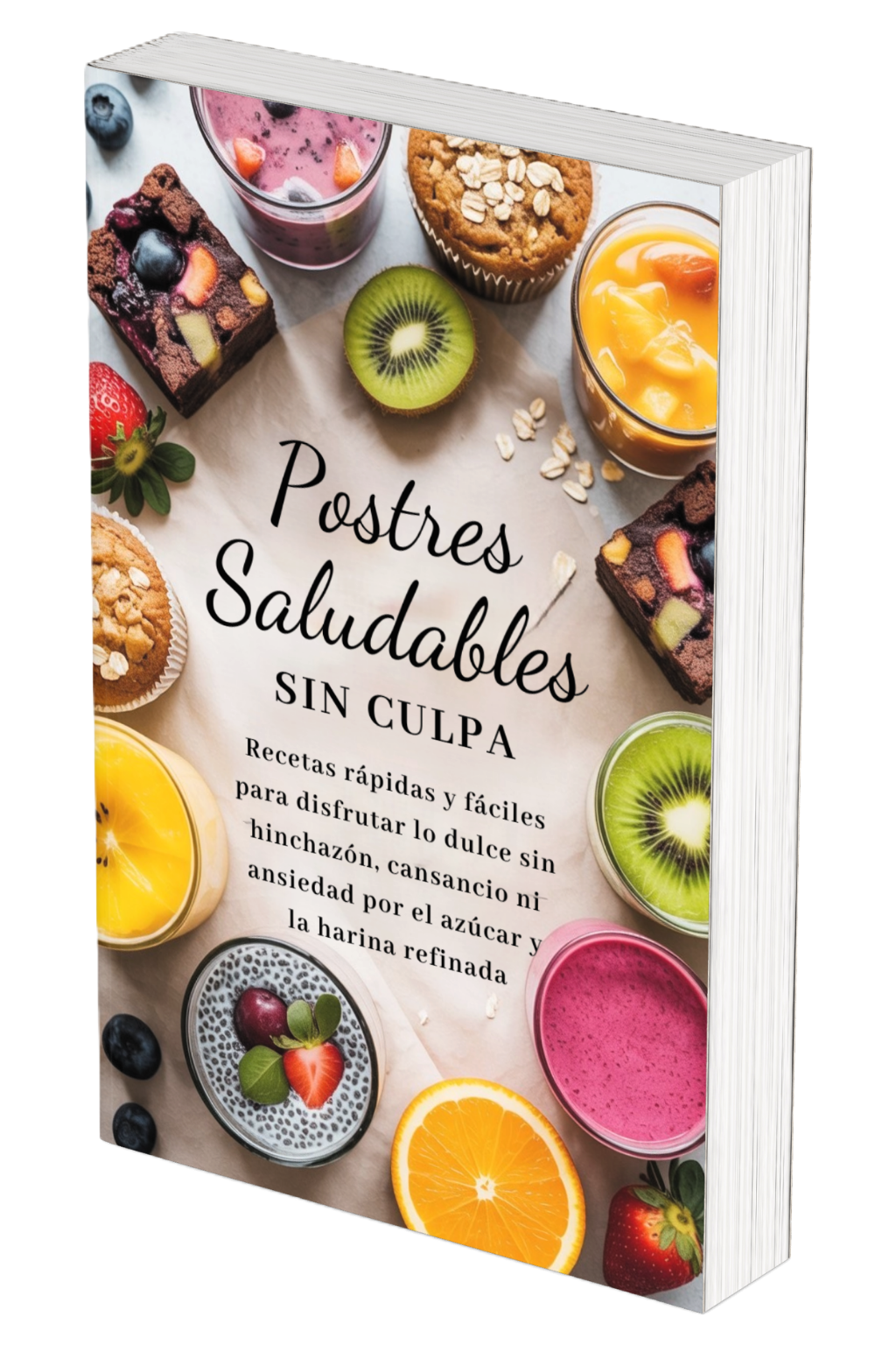 📙Postres Saludables Sin Culpa: Recetario Exprés para Endulzar tu Vida y Sentirte Ligera